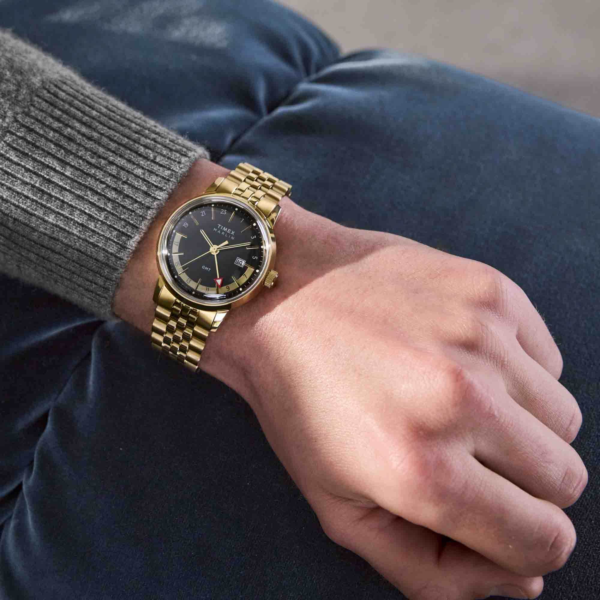 Timex Marlin GMT 40mm Black Gold SS - Image 8