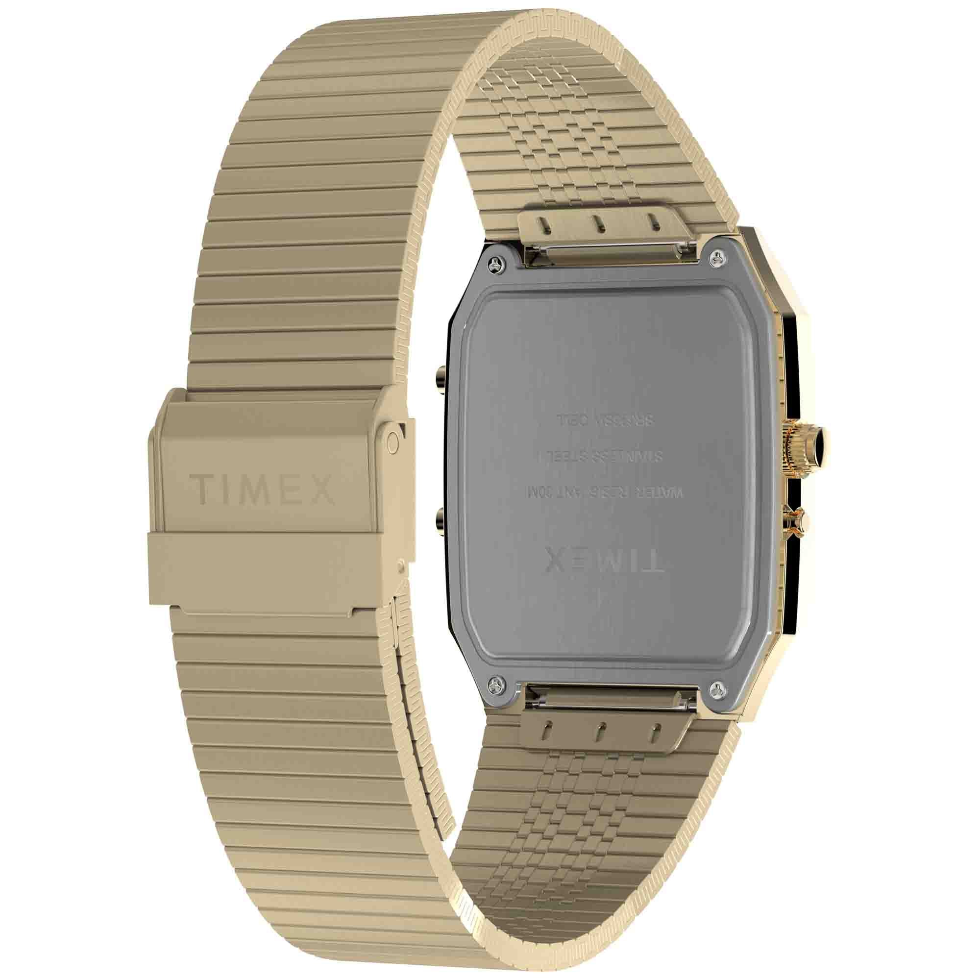 Timex Q 1982 Ana-Digi Reissue 33mm Gold SS - Image 6