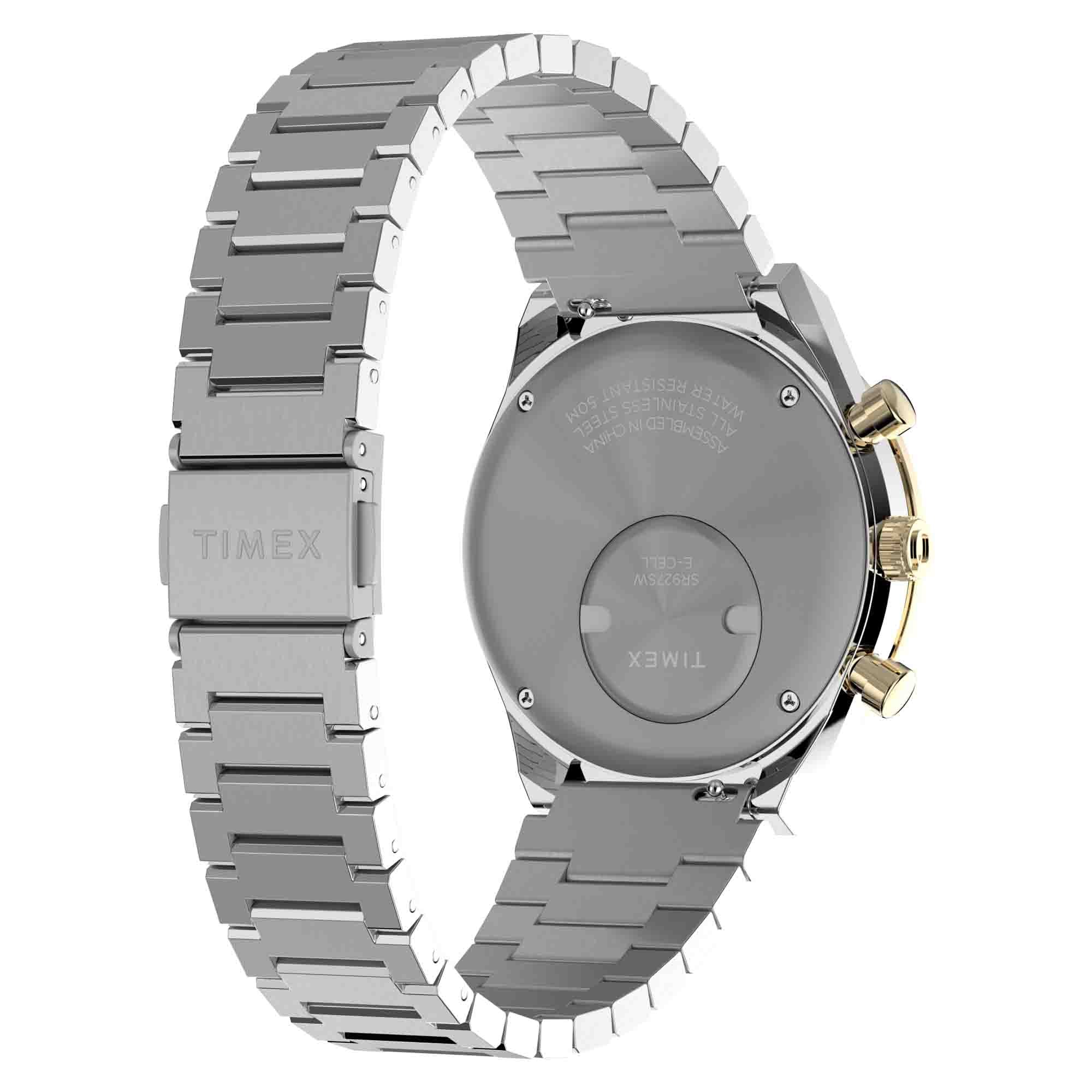 Timex Q Chronograph 40mm Black Gold SS - Image 9