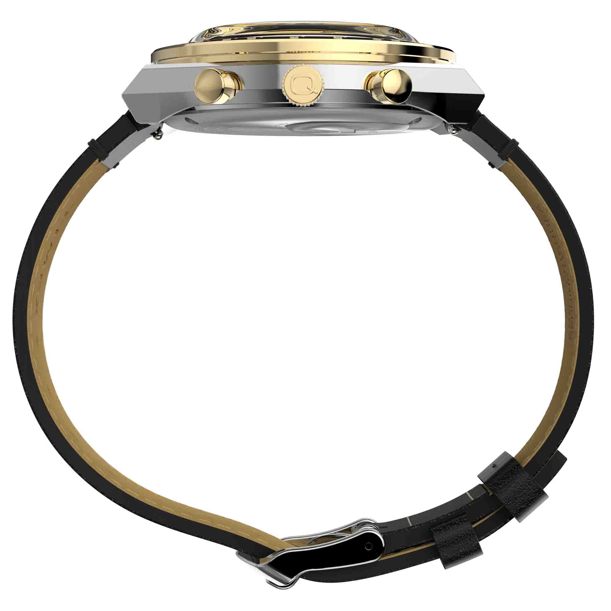 Timex Q Chronograph 40mm Gold Black - Image 9