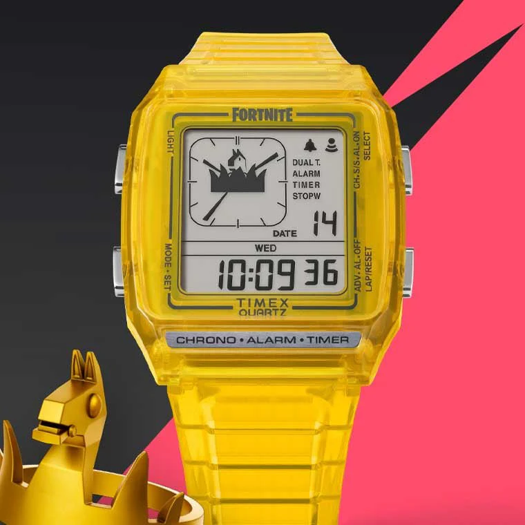 Timex Q LCA x Fortnite 35mm Translucent Yellow - Image 8