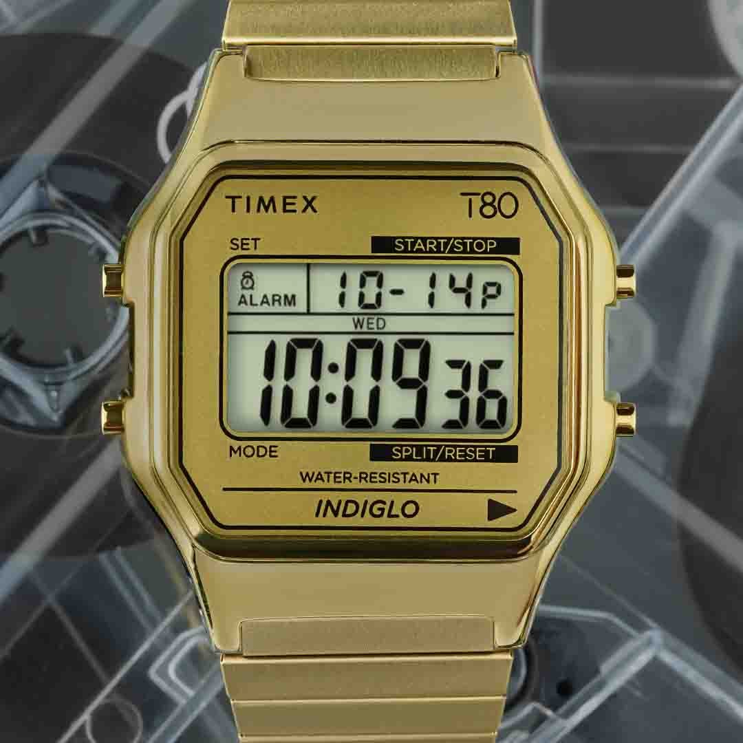 Timex T80 34mm Gold SS - Image 2