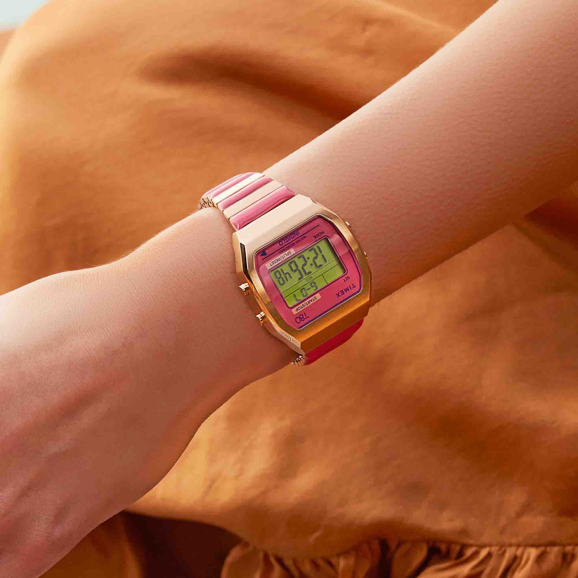 Timex T80 36mm Rose Gold Pink SS - Image 2
