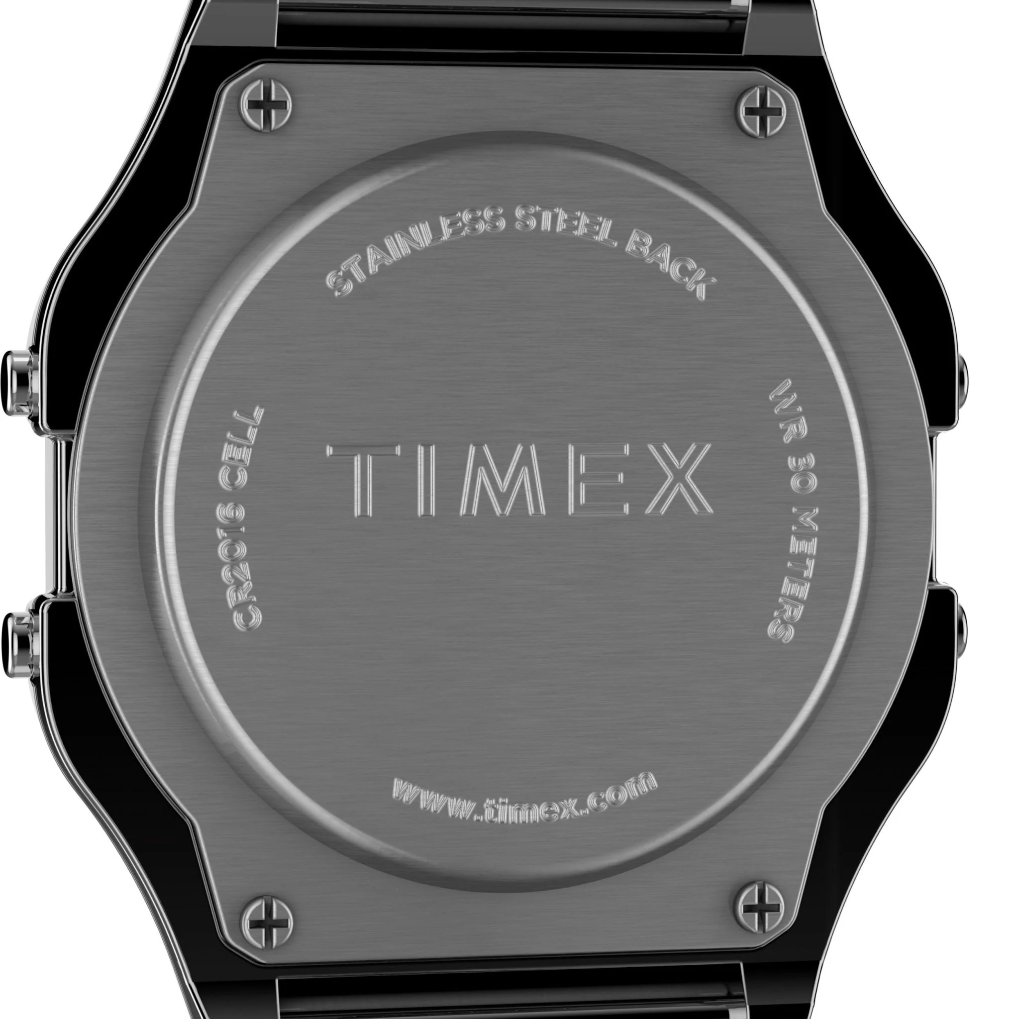 Timex T80 Digital Silver SS - Image 5