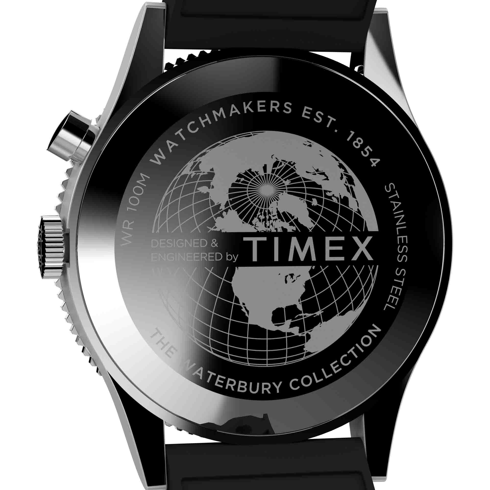 Timex Waterbury Traditional GMT 39mm Black Blue - Image 5