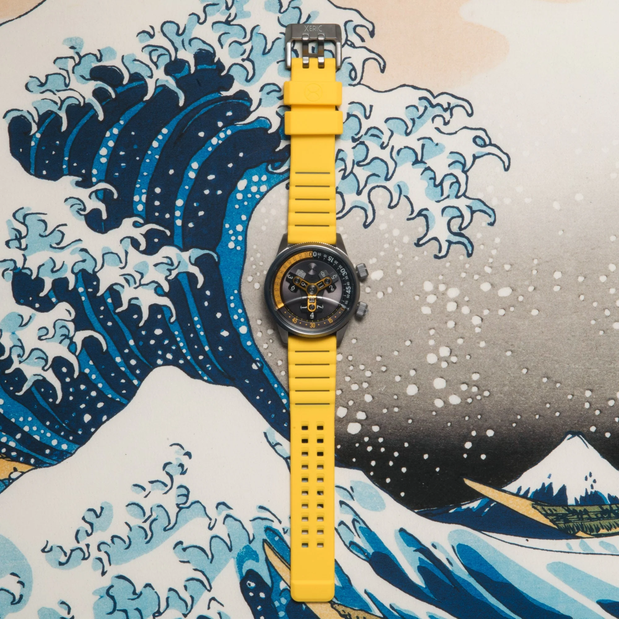 Xeric Vendetta II Automatic Wandering Hour Gunmetal Yellow - Image 10