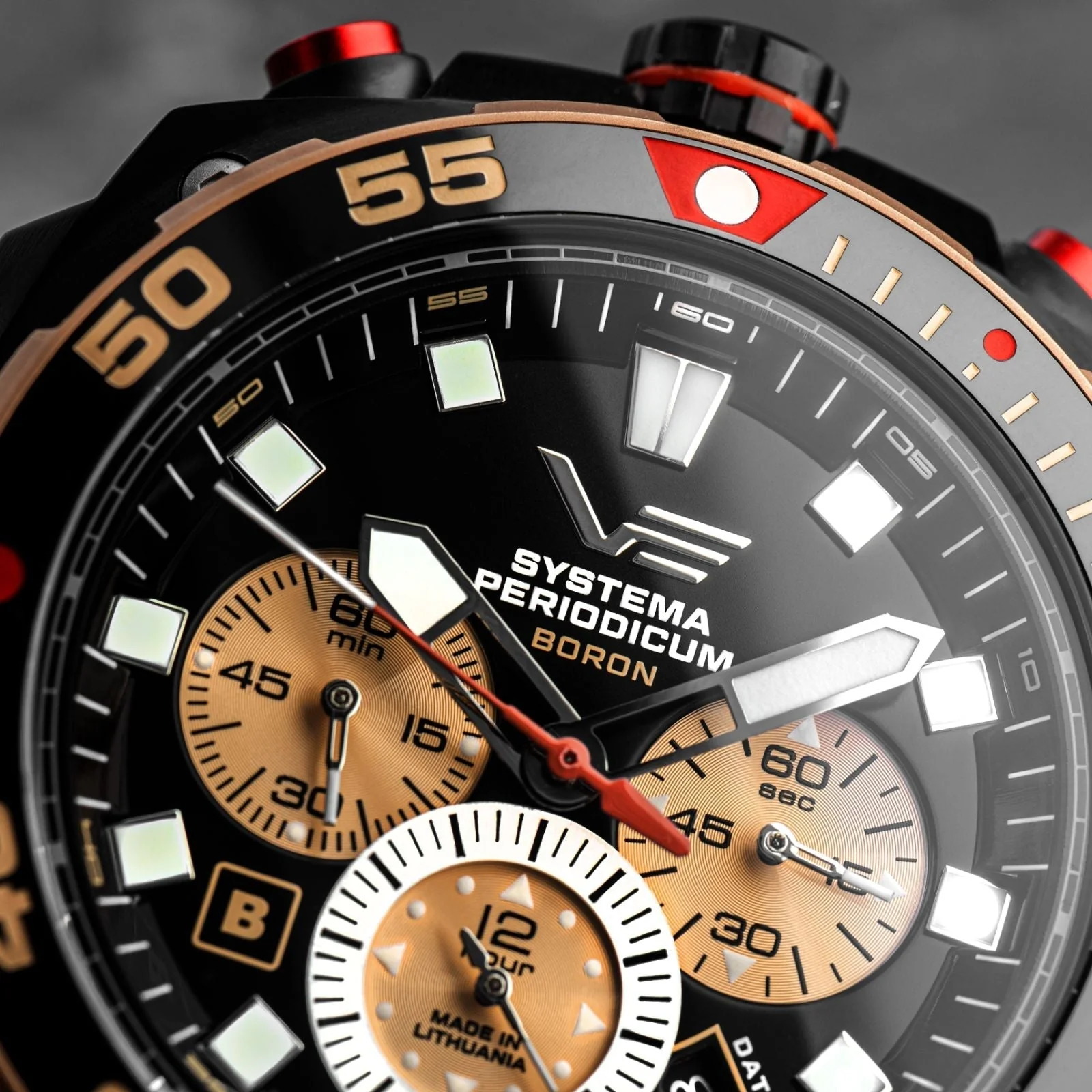 Vostok Europe Systema Periodicum Chronograph Black Brown - Image 2