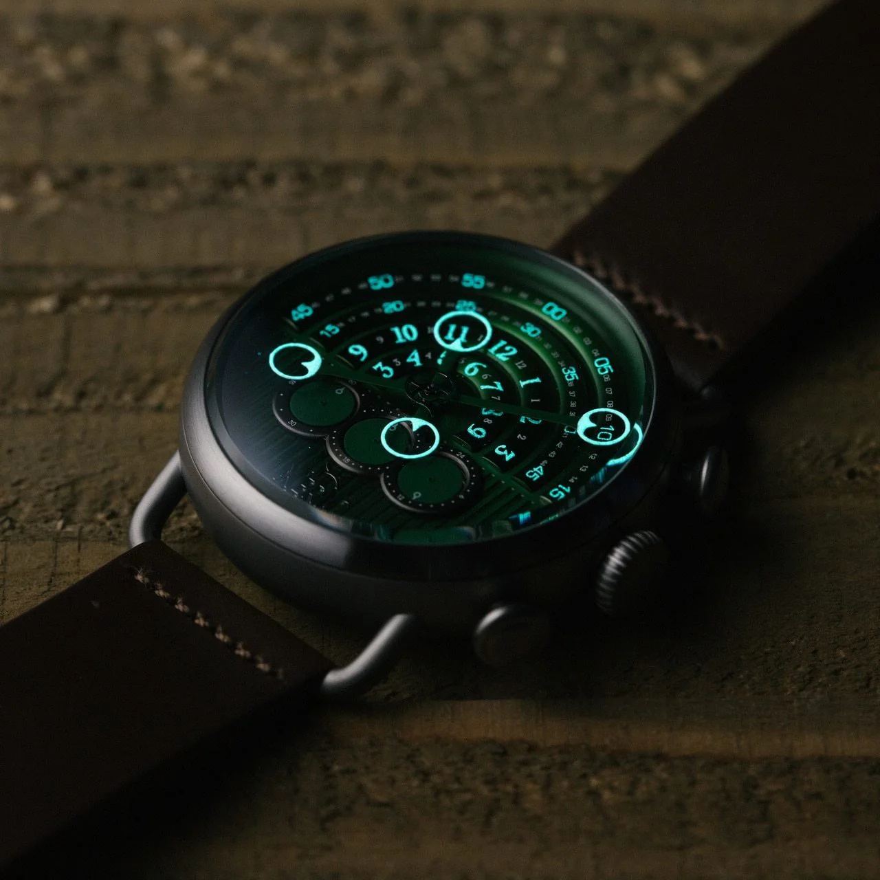 Xeric Halograph Chrono Sapphire Gunmetal Green - Image 3