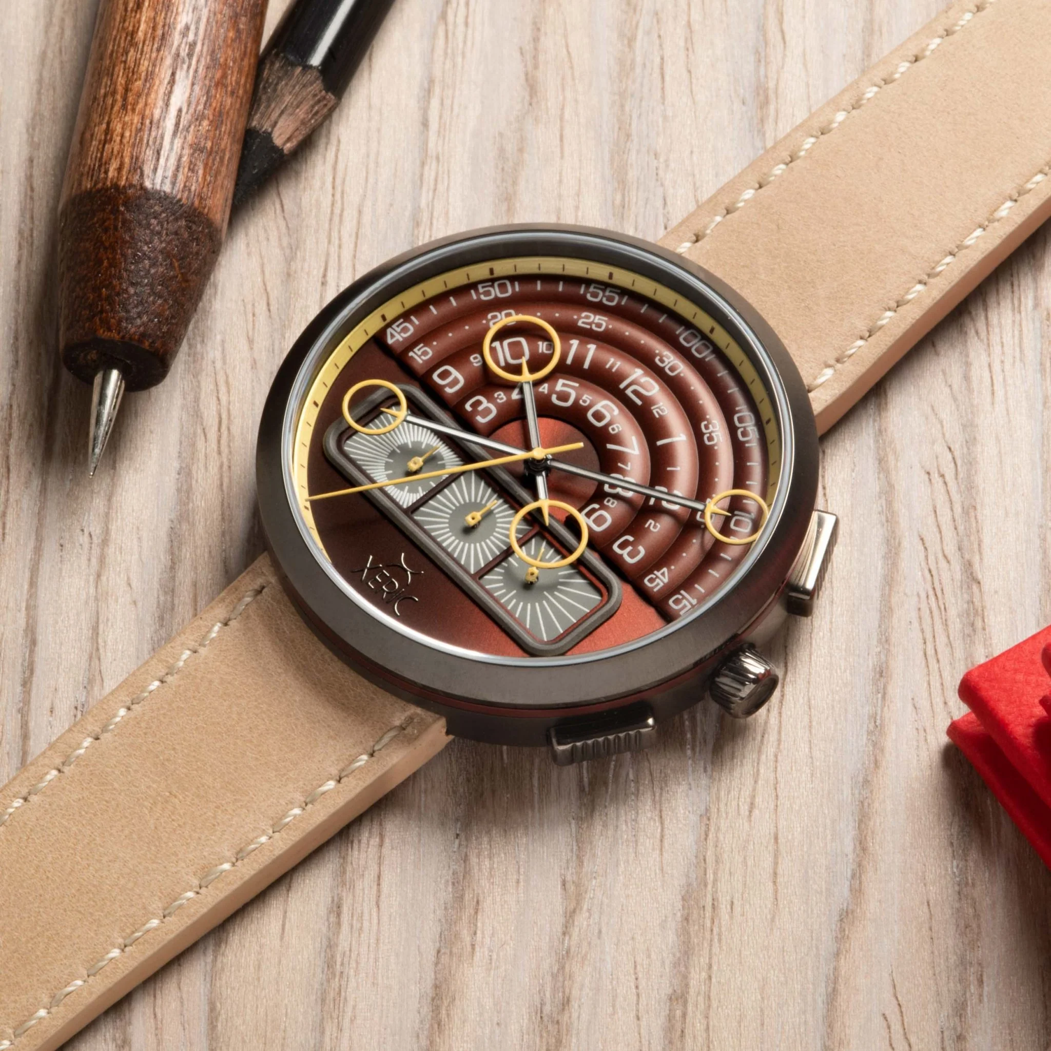 Xeric Halograph II Chrono Oxblood Sand - Image 5