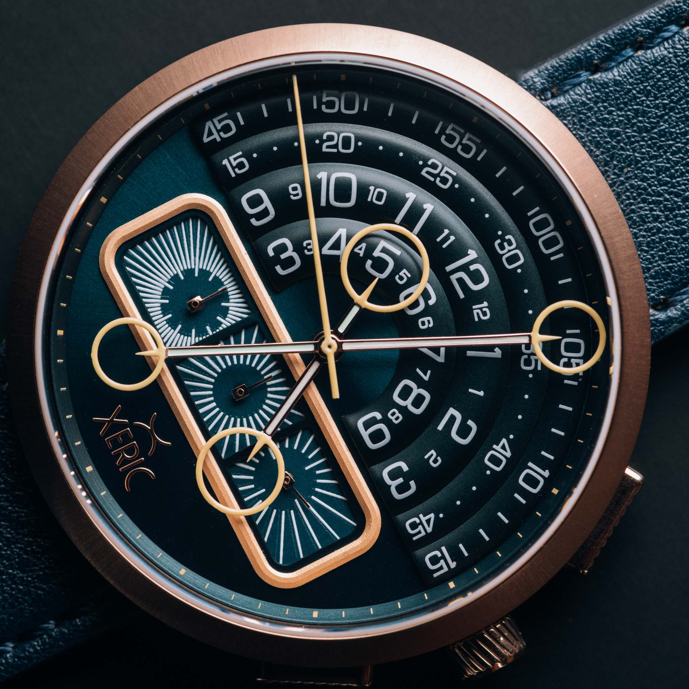 Xeric Halograph II Chrono Rose Gold Indigo - Image 6